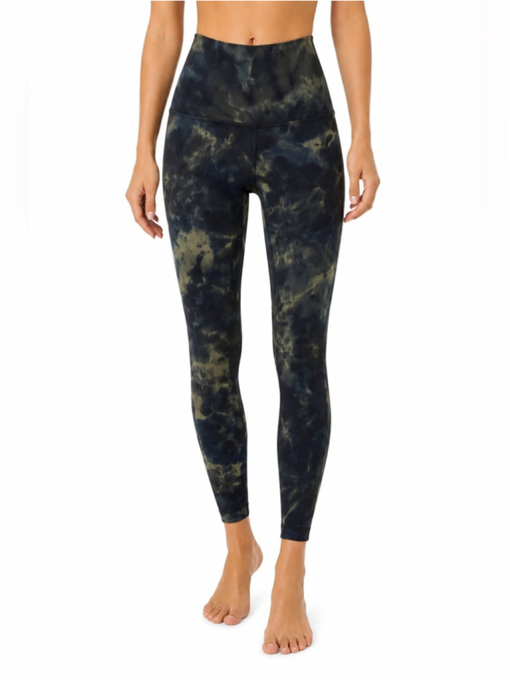 Lululemon Align High Rise Leggings Size 0 Diamond Dye Bronze Green EUC